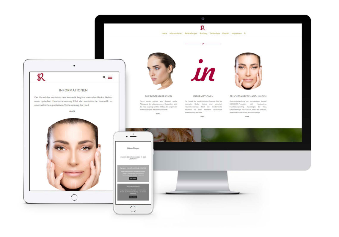 Webdesign Hennigsdorf für Kosmetikstudio