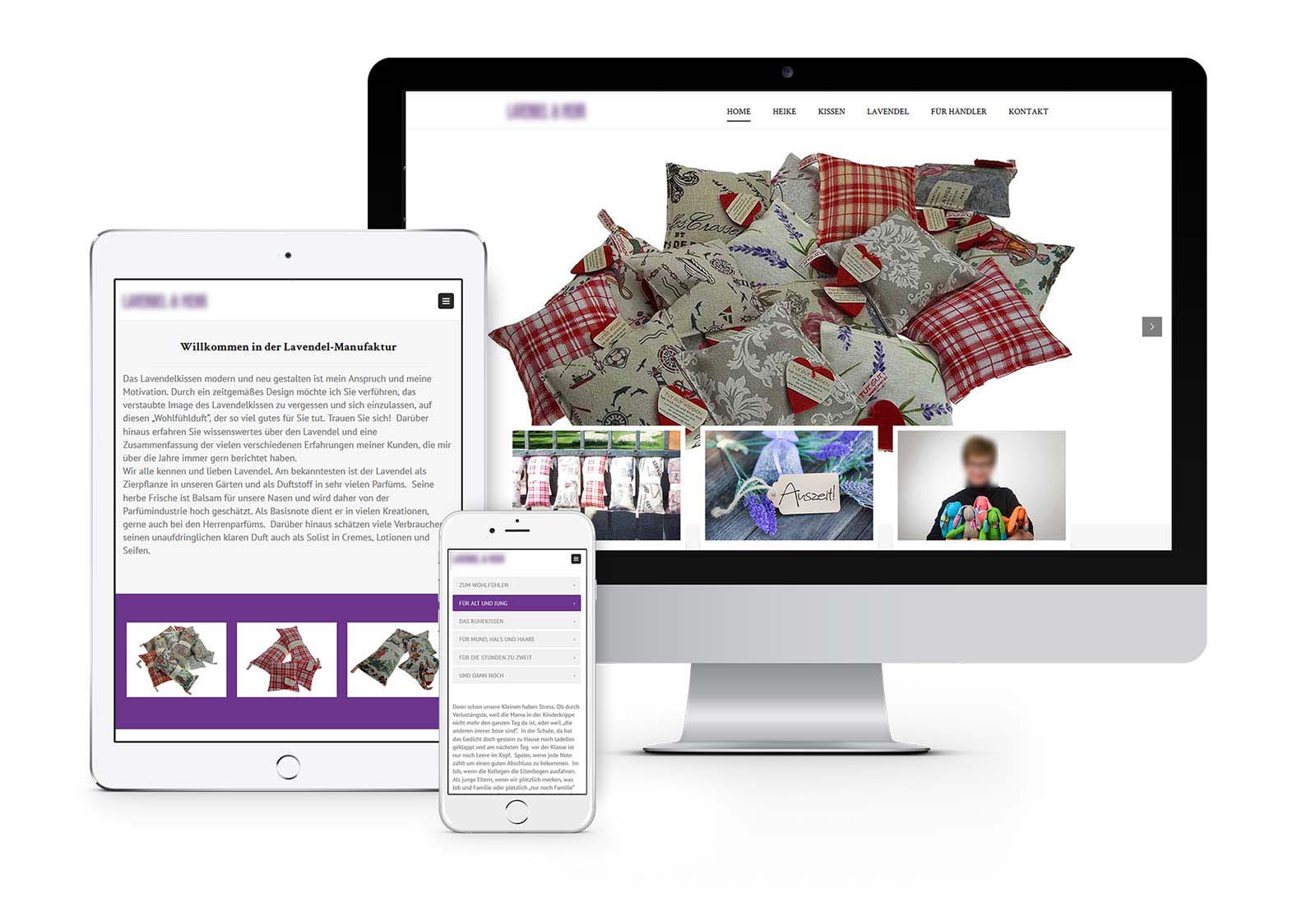 Website - Webdesign Hennigsdorf für Lavendelshop