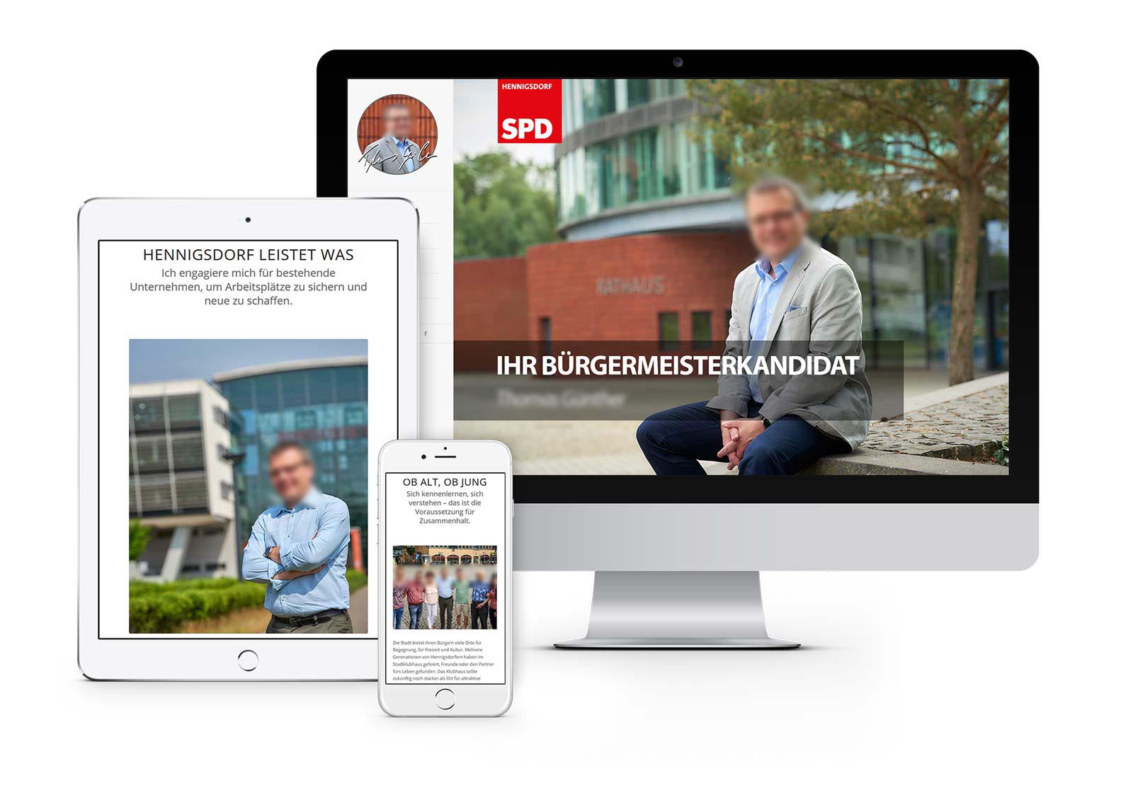 Webdesign für Hennigsdorfer Bürgermeister